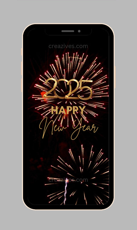 New Year Greetings Card digital - Post Video - creazives