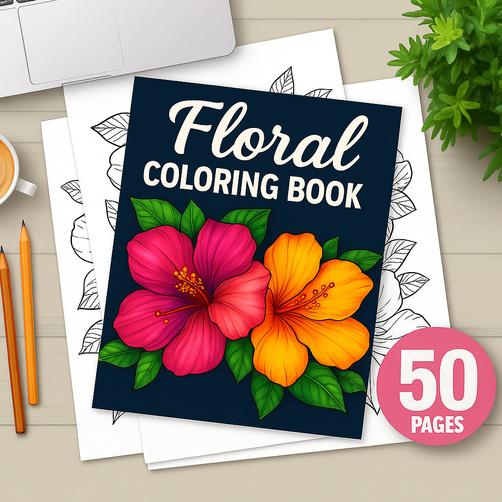 Digital - Floral Coloring Books
