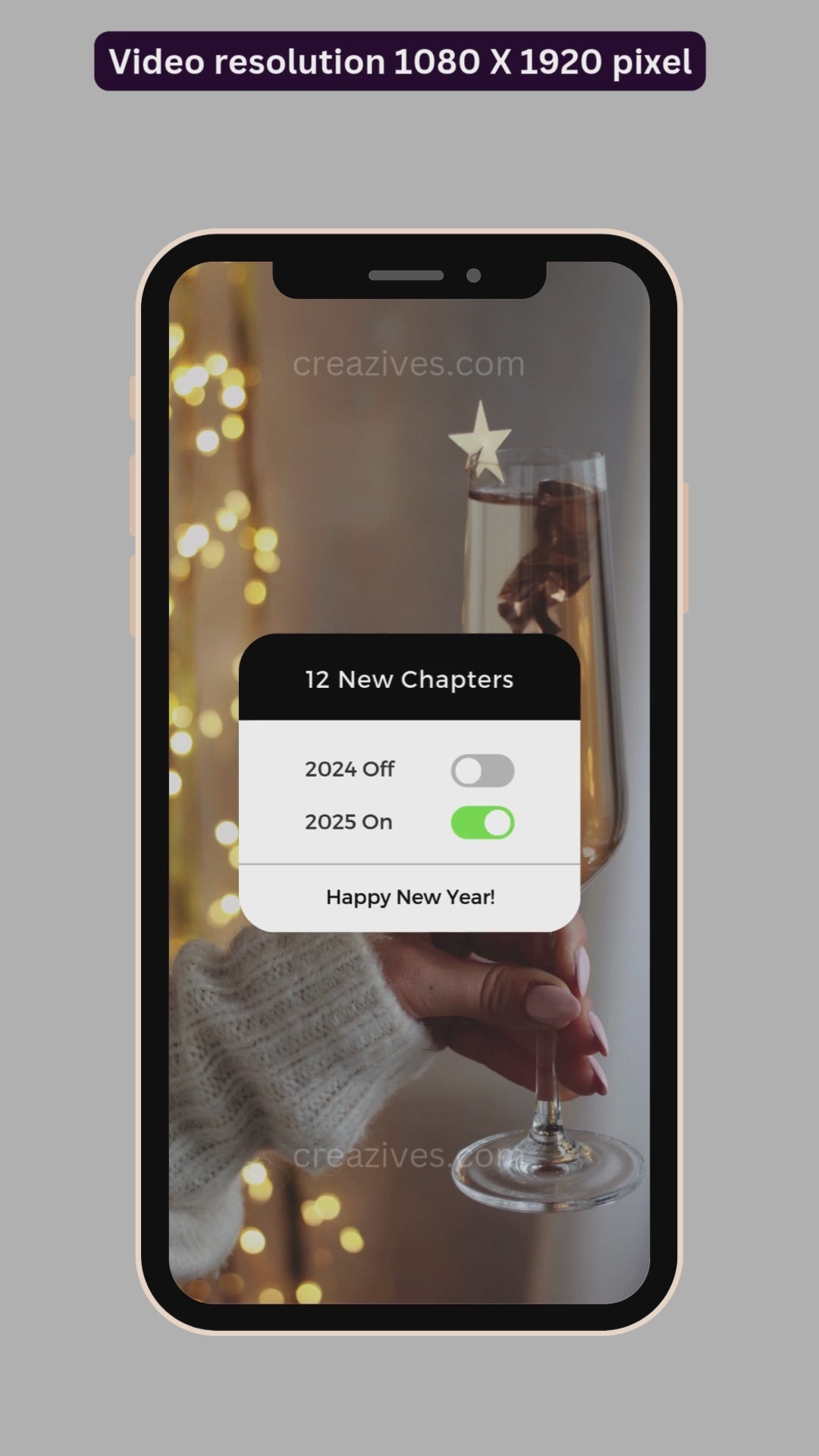 New Year Greetings Card digital - Post Video