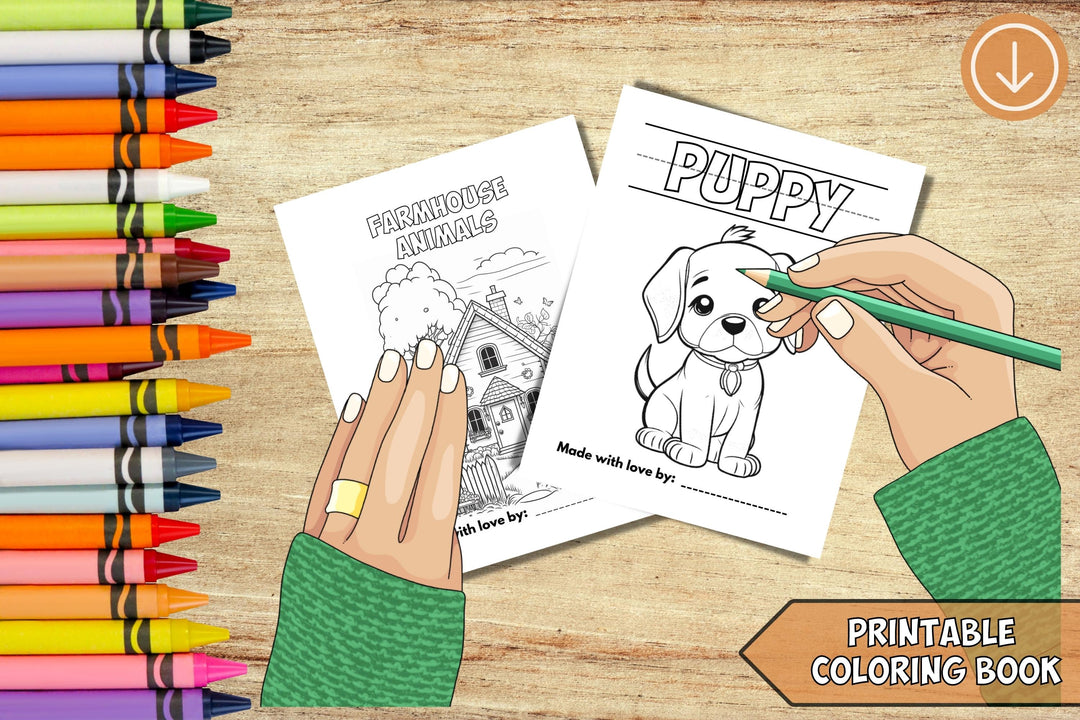 Digital - My First Farmhouse Animals Coloring Book