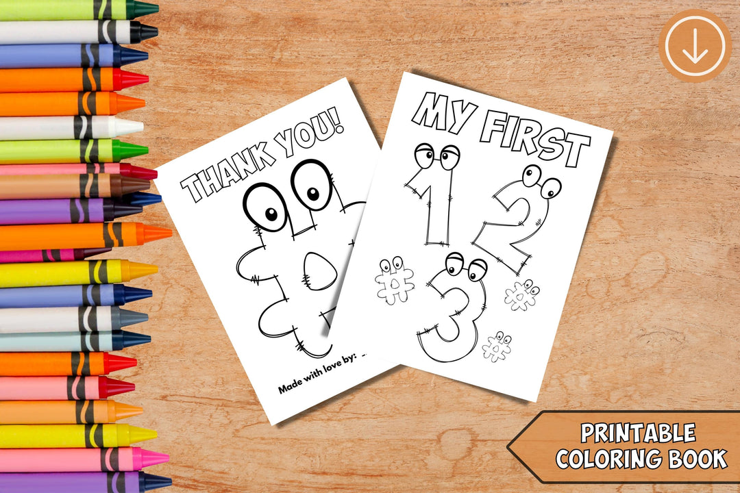 Digital - My First 123 Coloring Book