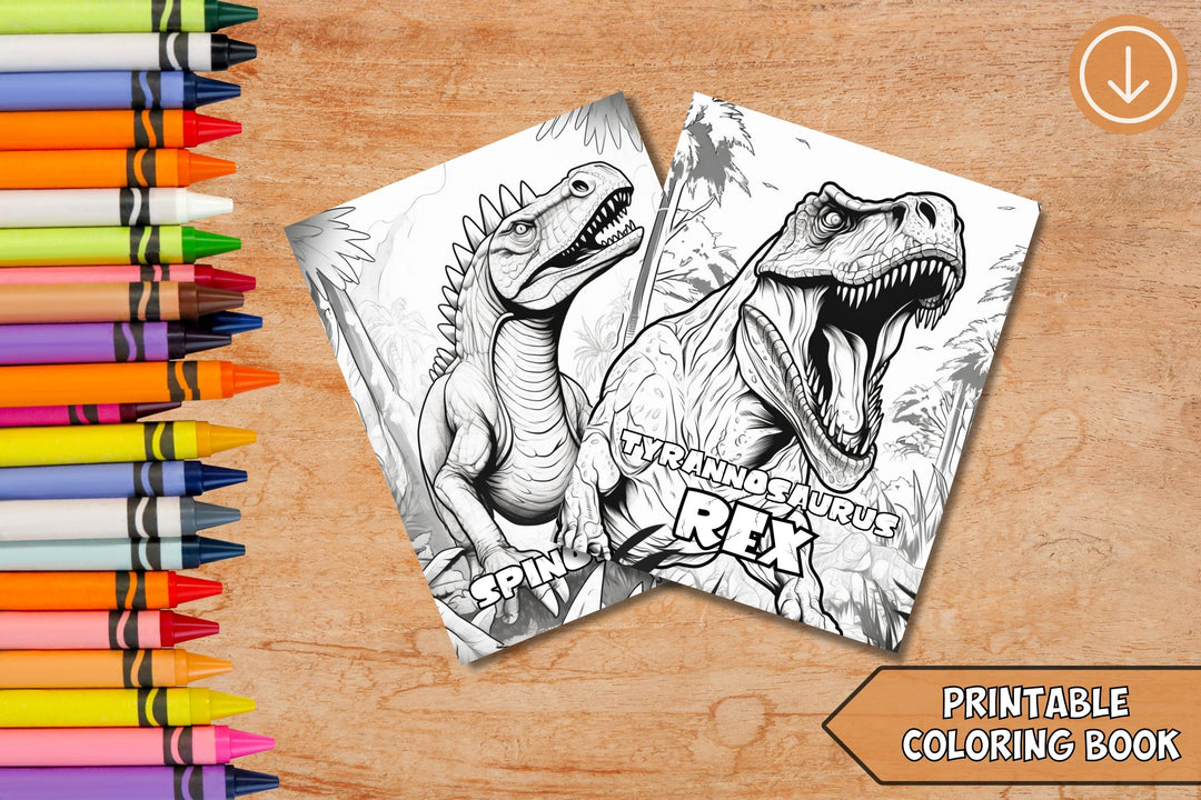 Dinosaur Coloring Book V2 - creazives