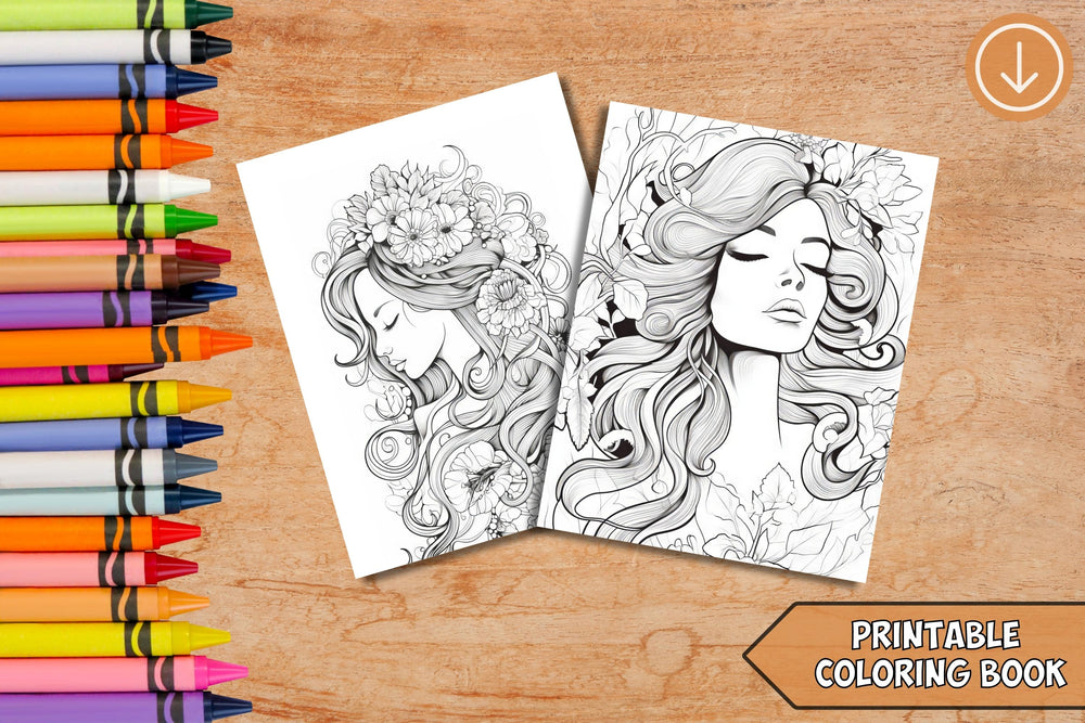 Digital - Femme Coloring Pages V2