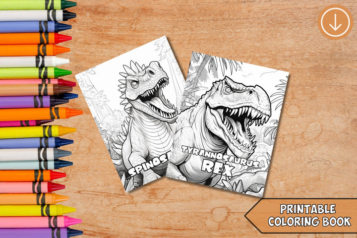 Digital - Dinosaur Coloring Book V1