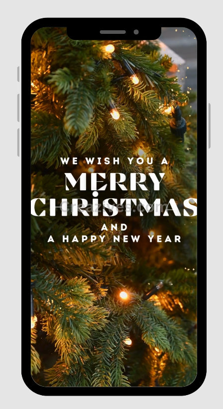 Christmas Greetings Card digital - Post Video - creazives