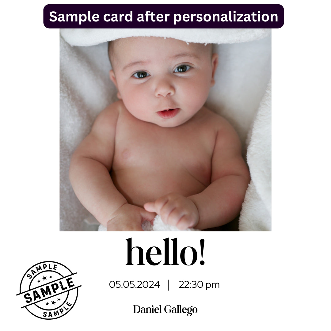 Baby Announcement Post - Image Personalized - creazives