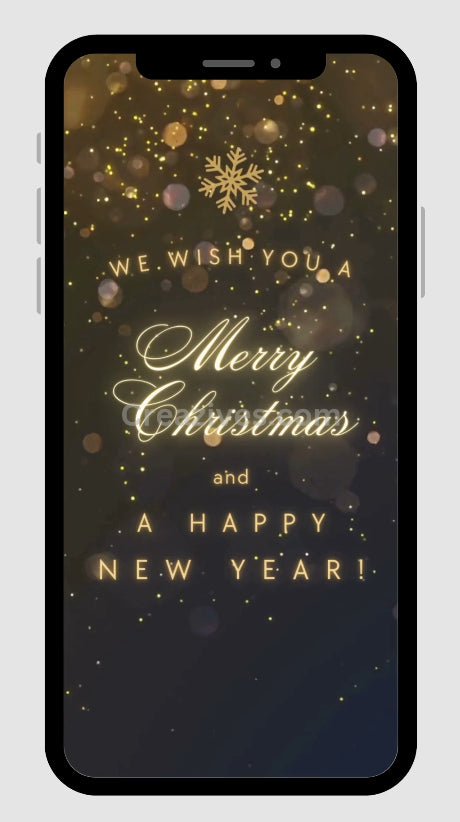 Christmas Greetings Card digital - Post Video - creazives