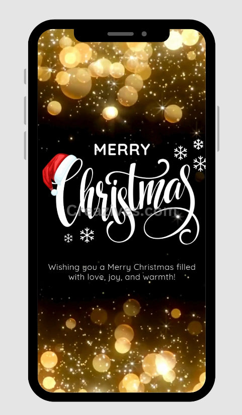 Christmas Greetings Card digital - Post Video - creazives