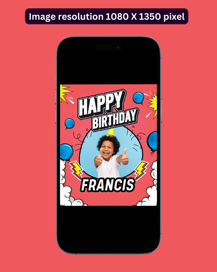 Happy Birthday Post - Image Personalized - creazives