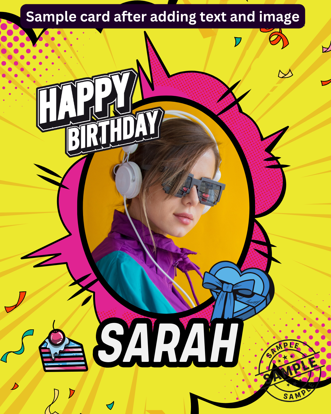 Digital - Happy Birthday Post - Image Personalized