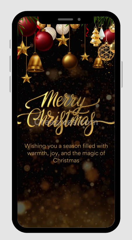Christmas Greetings Card digital - Post Video - creazives