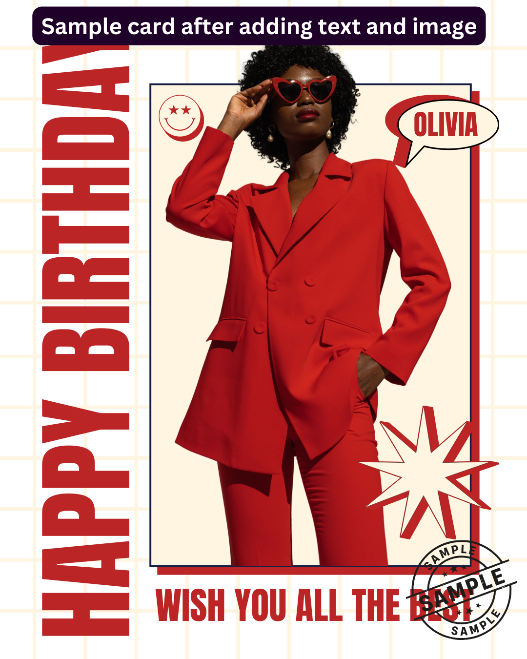 Digital - Happy Birthday Post - Image Personalized