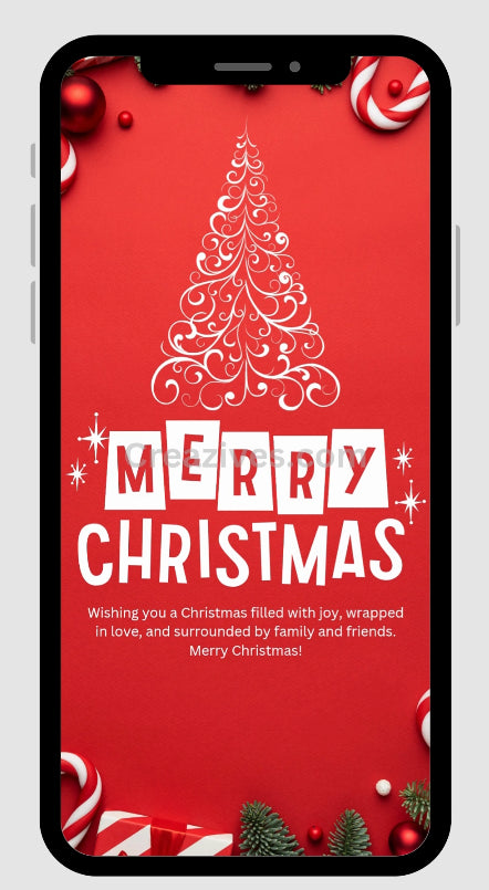 Christmas Greetings Card digital - Post Video - creazives