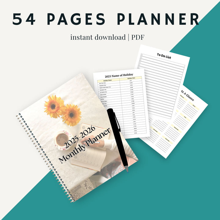 2025-2026 MONTHLY PLANNER - creazives
