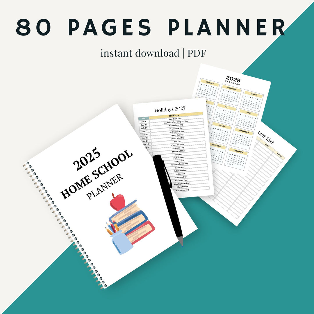 2025 HOMESCHOOL PLANNER - creazives