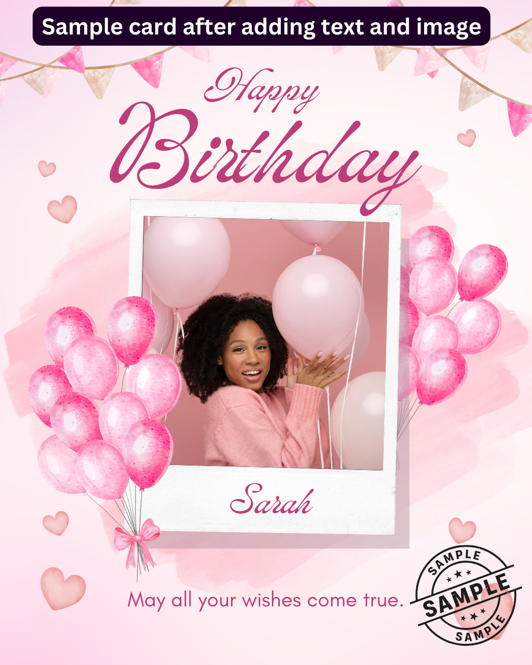 Digital - Happy Birthday Post - Image Personalized