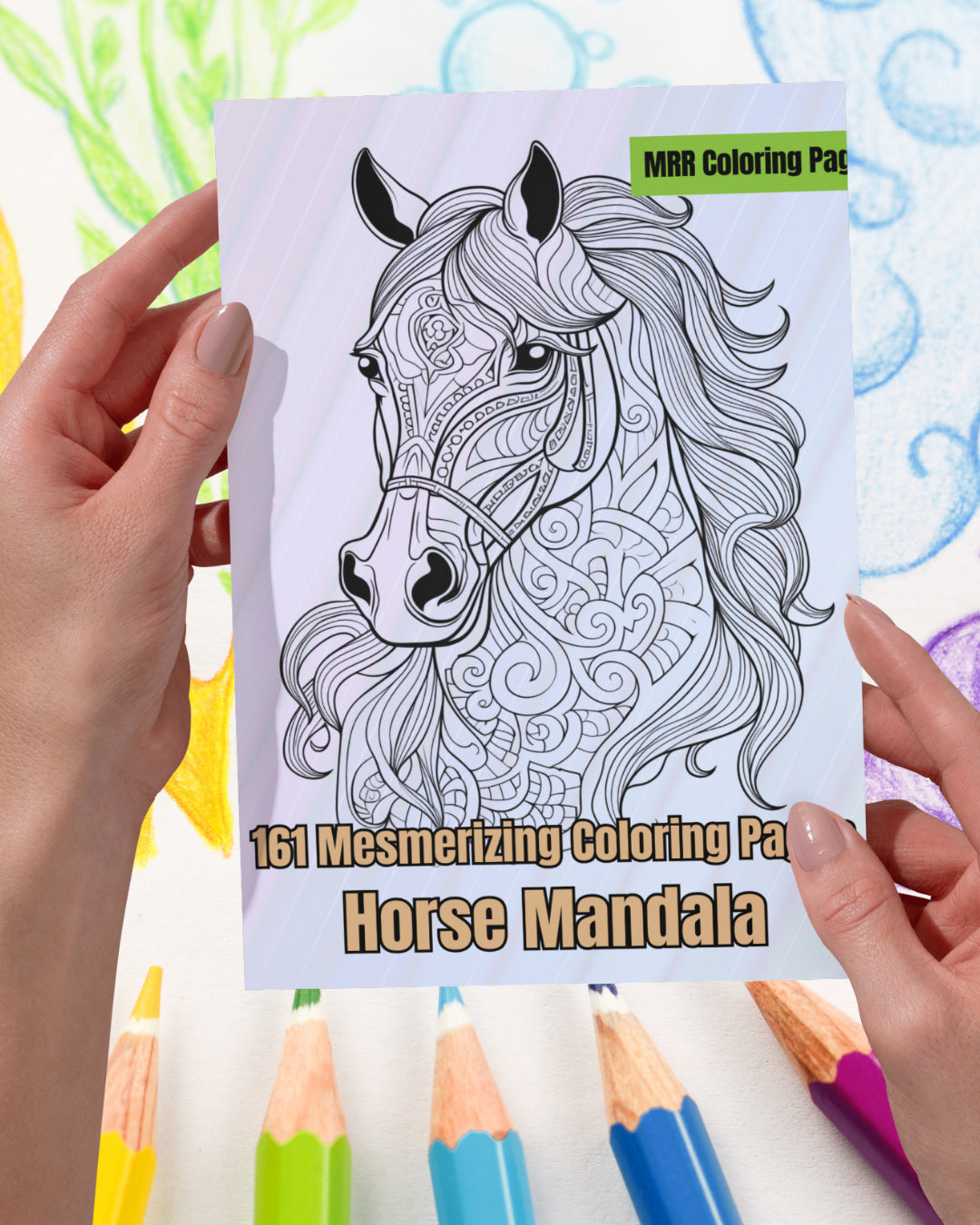 Mandela Coloring Page - Horse 1 - creazives