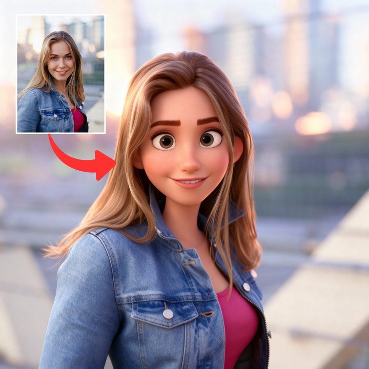 Personalized 3D Cartoon Portrait | Pixar-Inspired Digital Art