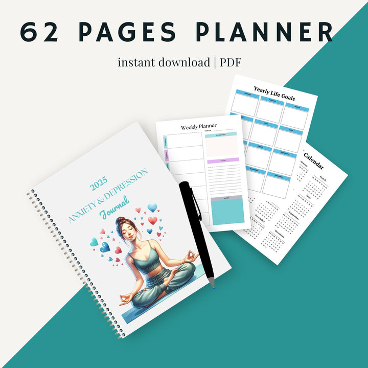 2025 ANXIETY & DEPRESSION WORKBOOK - creazives