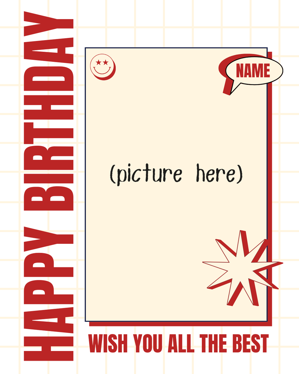 Digital - Happy Birthday Post - Image Personalized