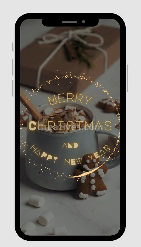 Christmas Greetings Card digital - Post Video - creazives