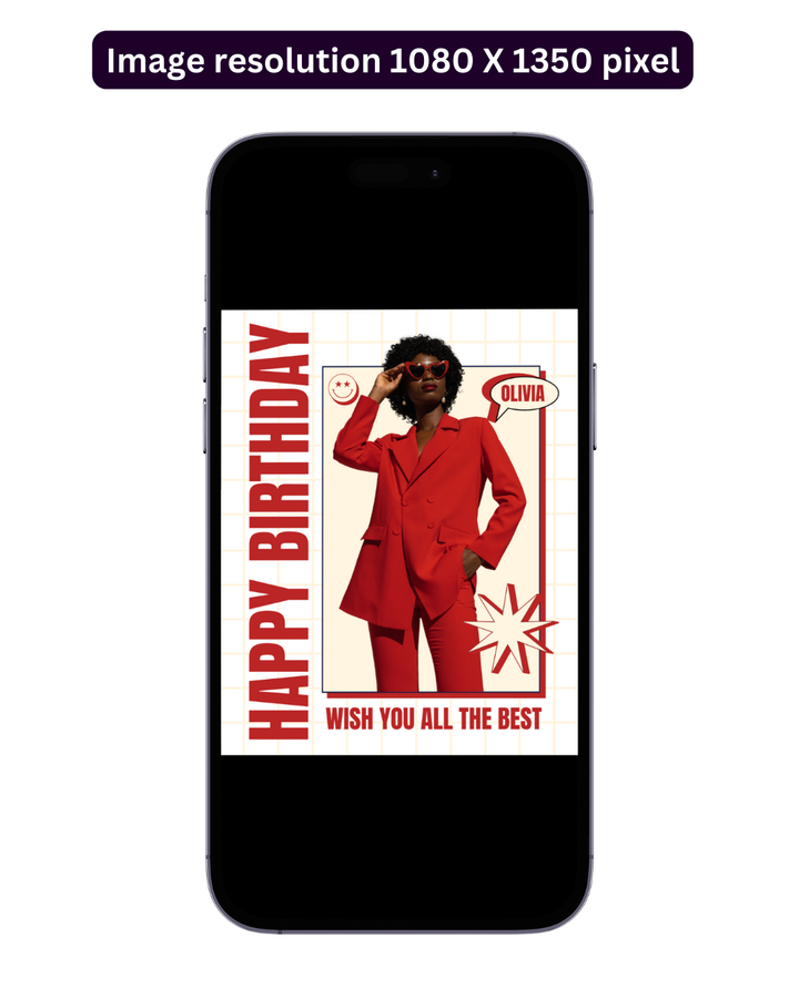 Happy Birthday Post - Image Personalized - creazives
