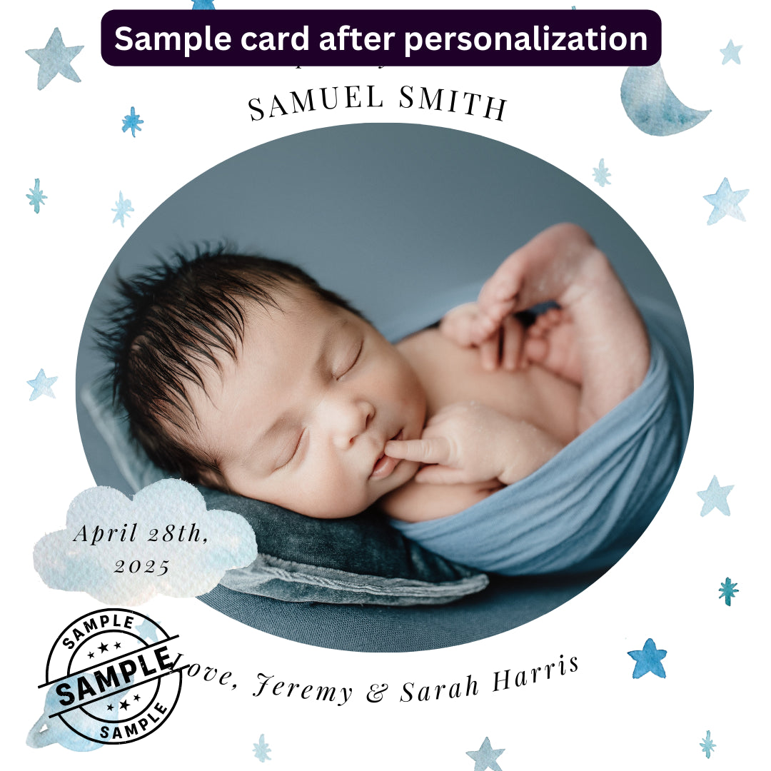 Baby Announcement Post - Image Personalized - creazives