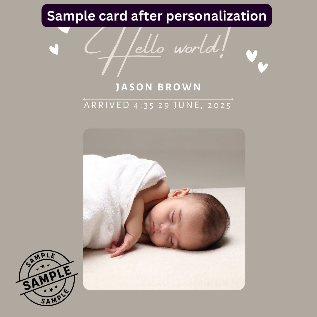 Baby Announcement Post - Image Personalized - creazives