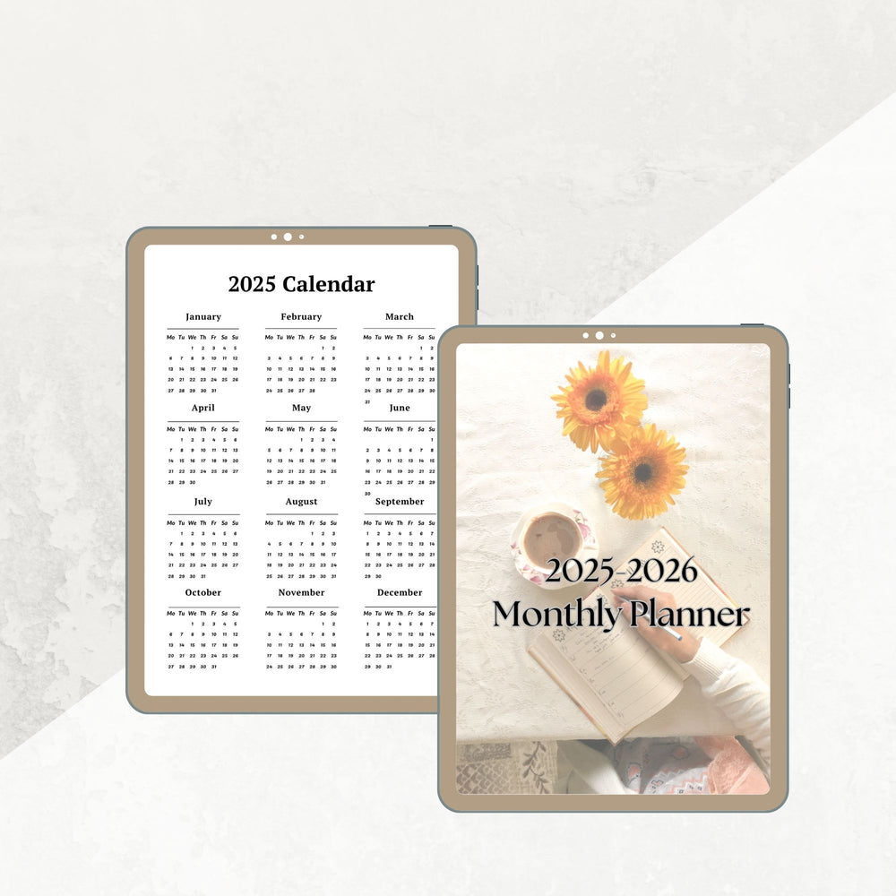 2025-2026 MONTHLY PLANNER - creazives