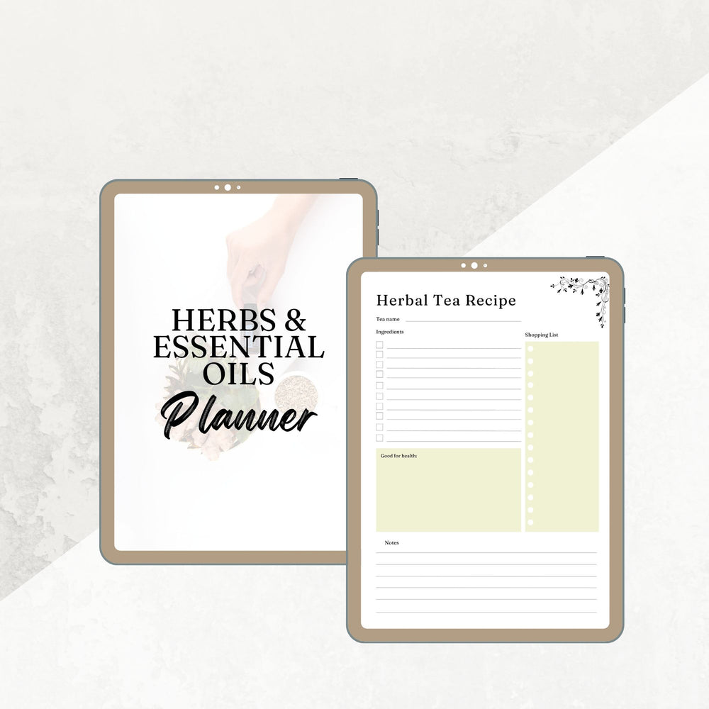 Herbs and Essential Oils Planner - creazives