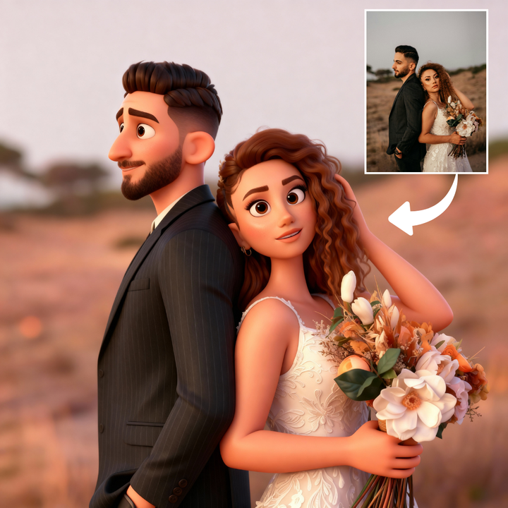 Personalized 3D Cartoon Portrait | Pixar-Inspired Digital Art
