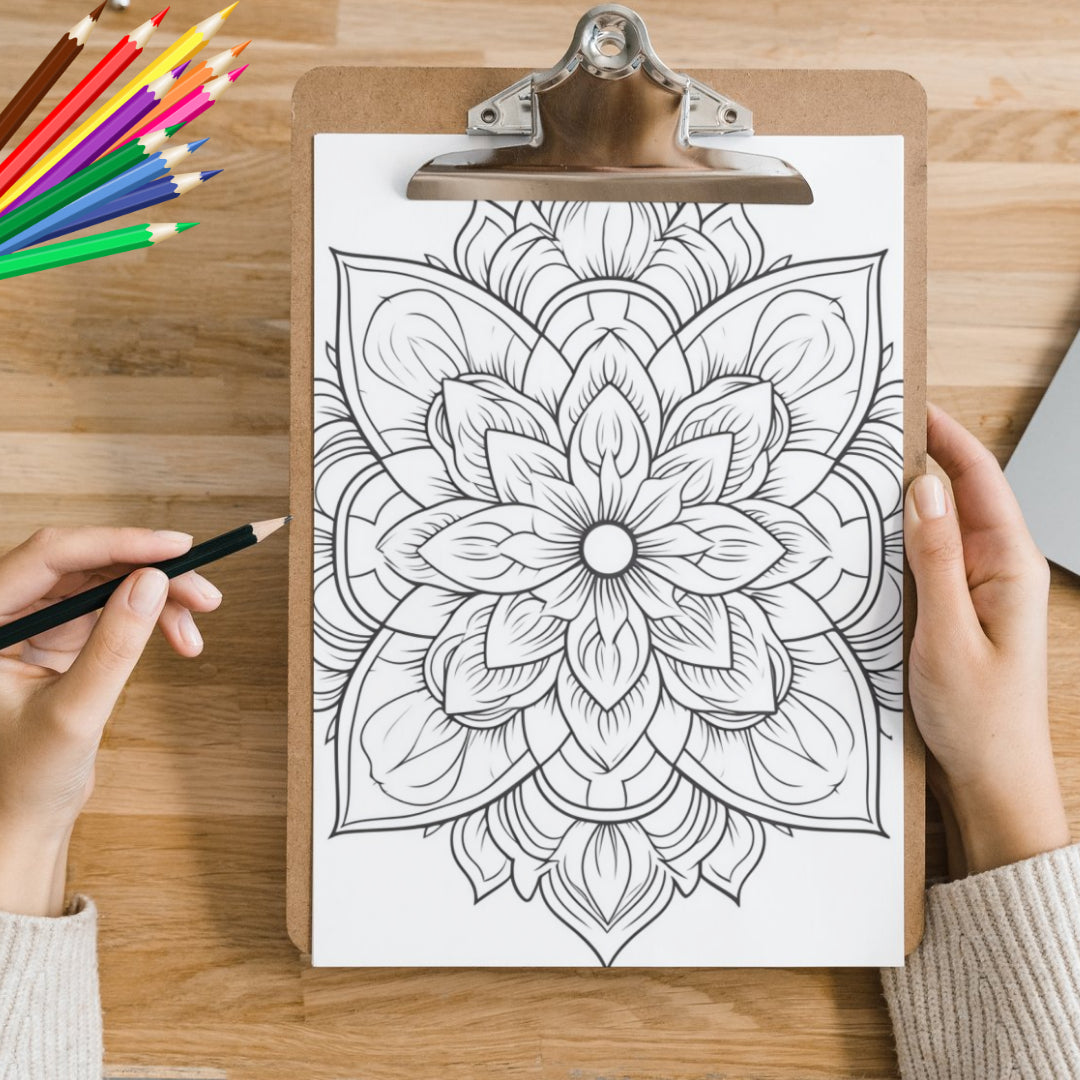 Mandela Coloring Page - Classic 2 - creazives