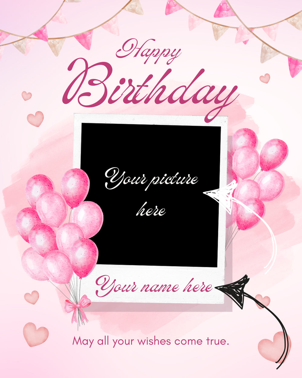 Digital - Happy Birthday Post - Image Personalized