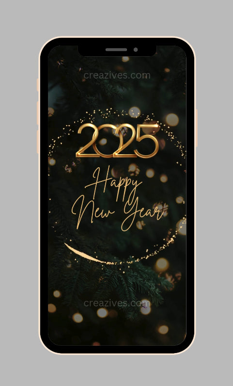 New Year Greetings Card digital - Post Video - creazives