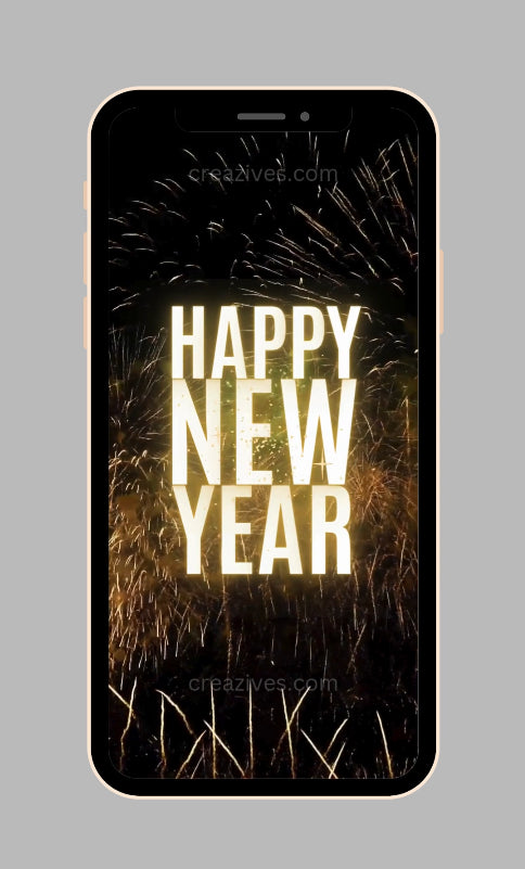 New Year Greetings Card digital - Post Video - creazives