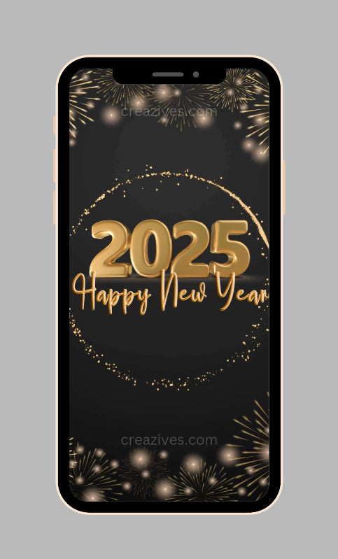 New Year Greetings Card digital - Post Video - creazives