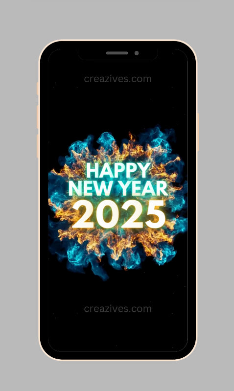 New Year Greetings Card digital - Post Video - creazives