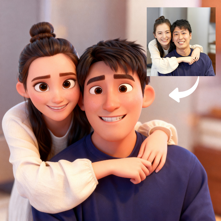 Personalized 3D Cartoon Portrait | Pixar-Inspired Digital Art