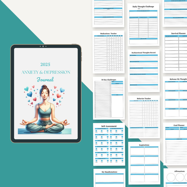 2025 ANXIETY & DEPRESSION WORKBOOK - creazives