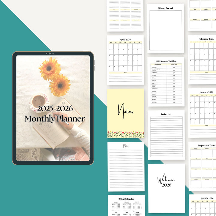 2025-2026 MONTHLY PLANNER - creazives