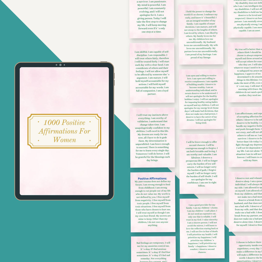 1000 Positive Affirmations For Women - creazives