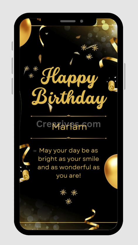 Digital - Happy Birthday Post - Video Personalized Digital Card