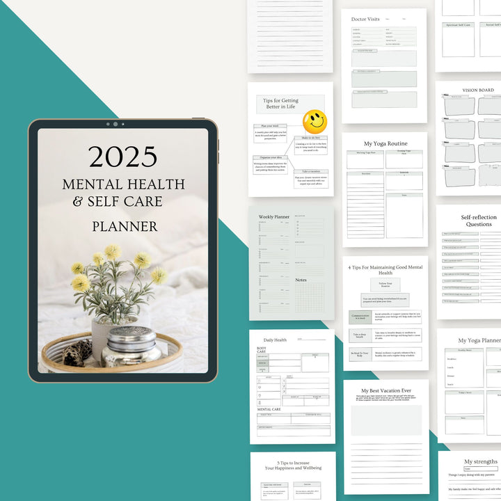 2025 MENTAL HEALTH & SELF CARE PLANNER - creazives