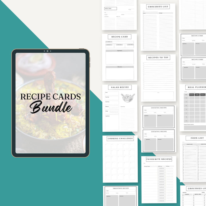 Recipe Cards Bundle - creazives