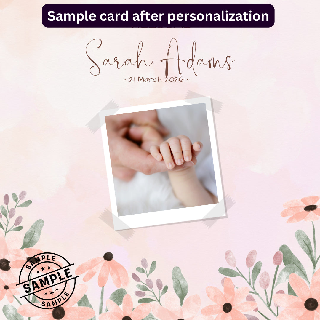 Baby Announcement Post - Image Personalized - creazives