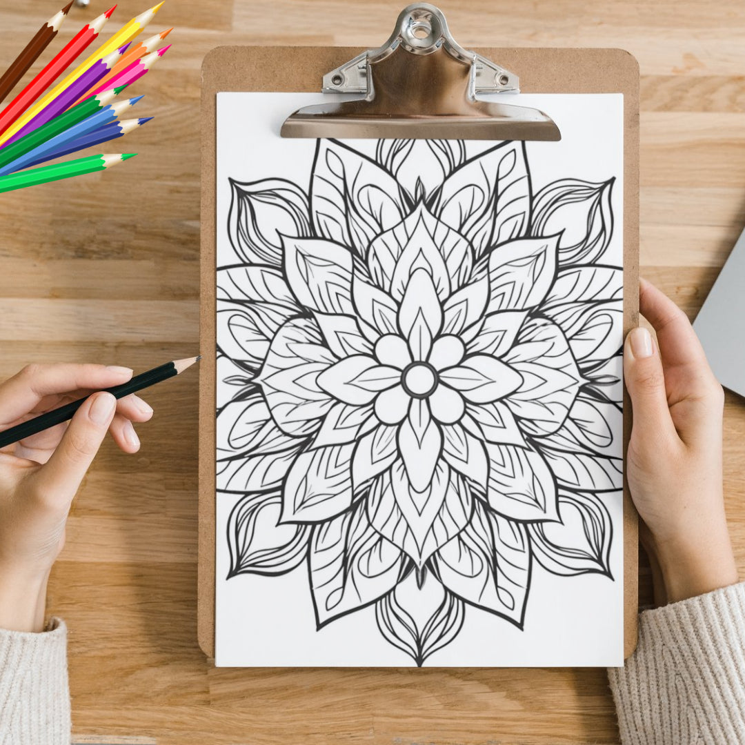 Mandela Coloring Page - Classic 45 - creazives