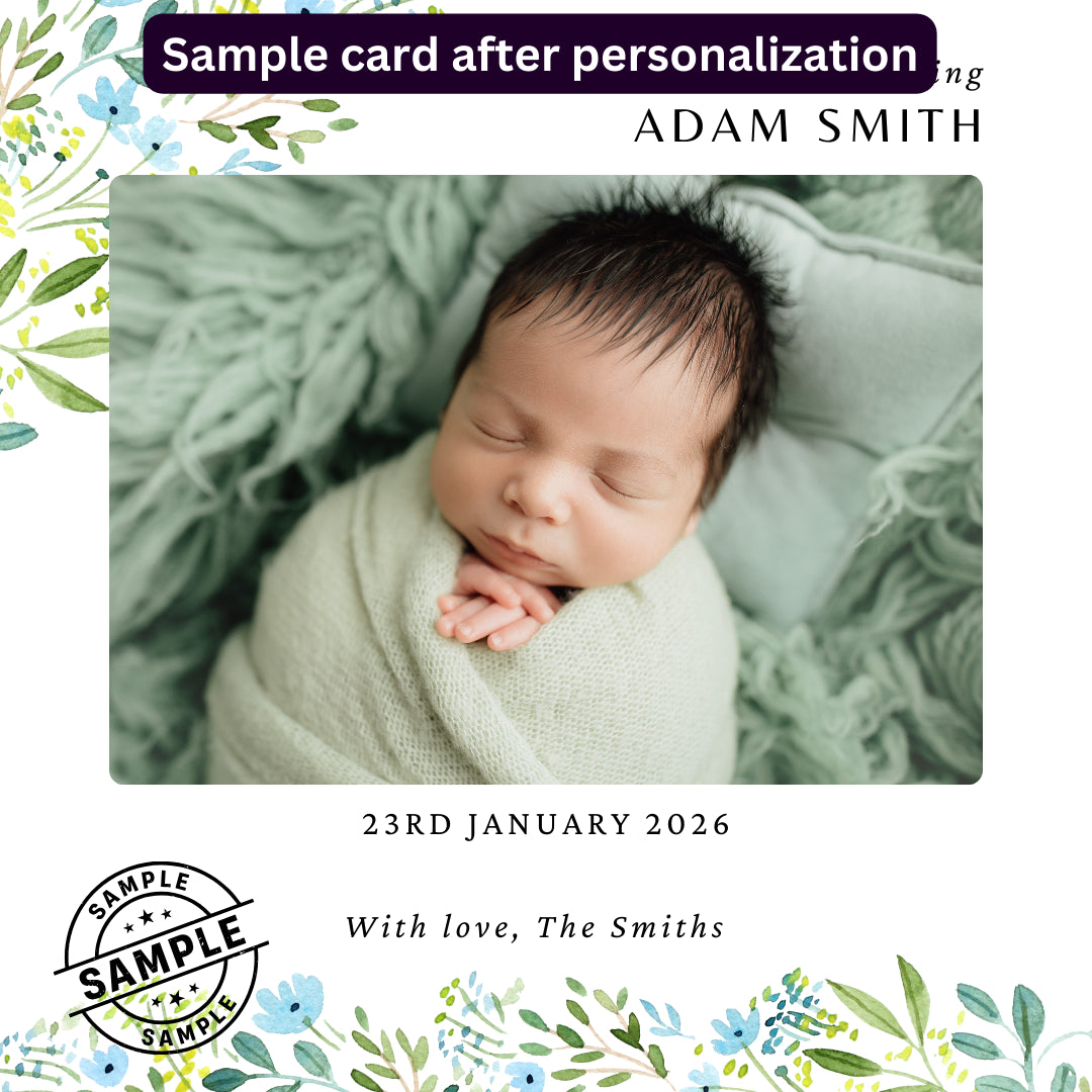 Baby Announcement Post - Image Personalized - creazives