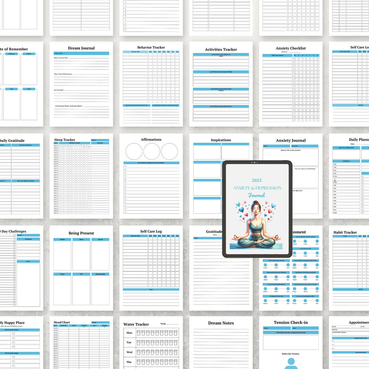 2025 ANXIETY & DEPRESSION WORKBOOK - creazives