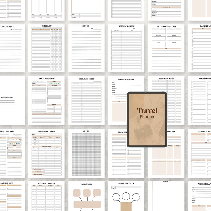 Editable Travel Planner