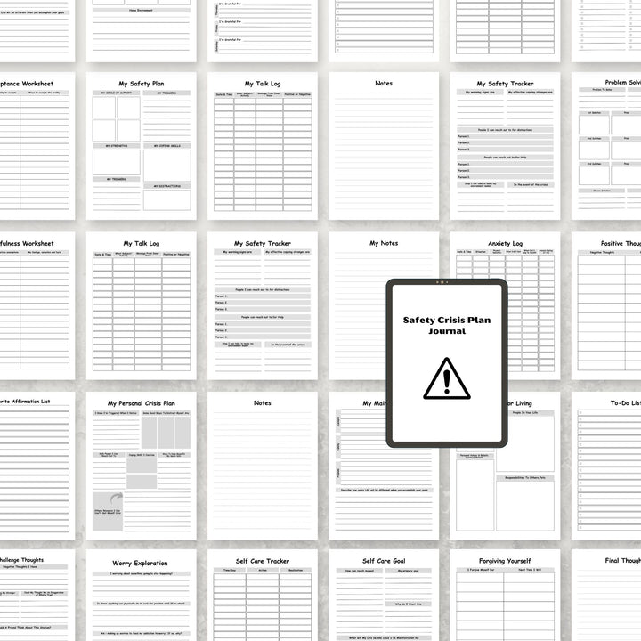 Safety Crisis Plan Journal - creazives